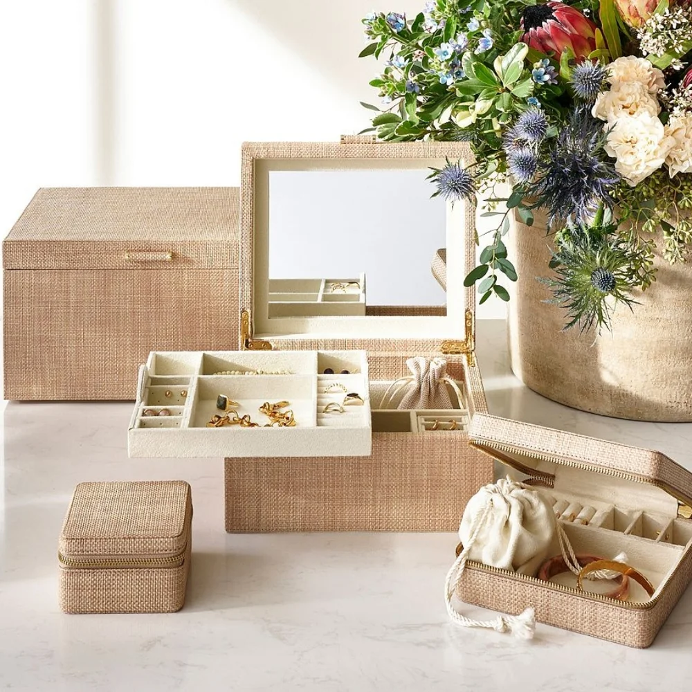 NWT Pottery Barn Travel Jewelry Case